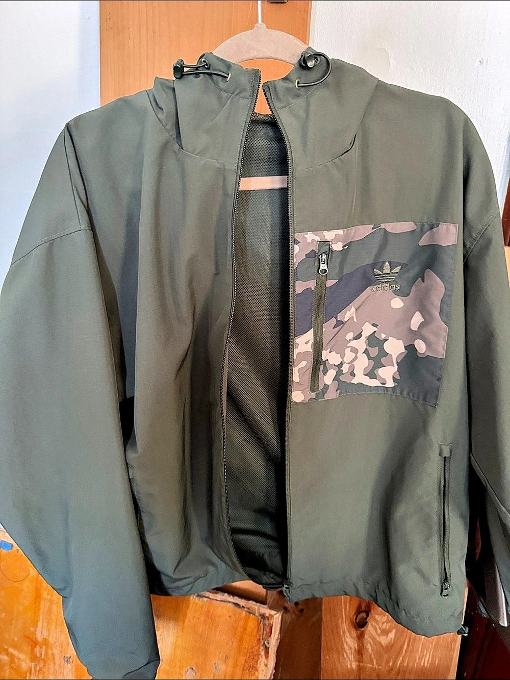 adidas Originals Camo Jacket Men's Windbreaker Medium